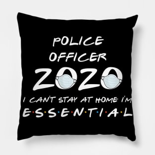 Police Officer 2020 Quarantine Gift Pillow