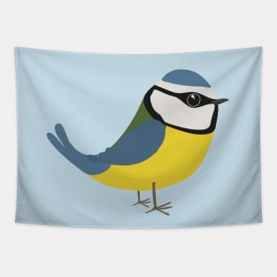 Cute blue tit bird Tapestry