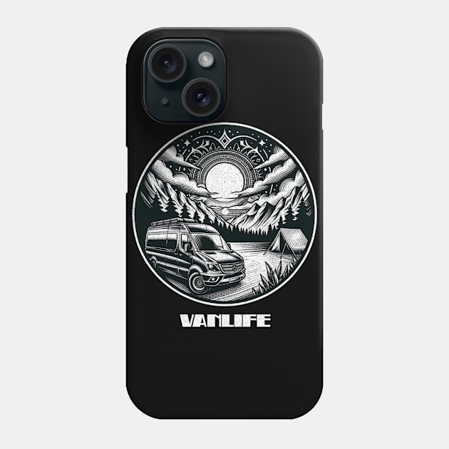 Mandala sprinter Vanlife Phone Case by Tofuvanman