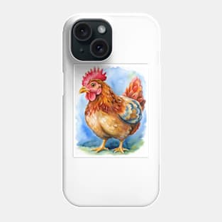 Watercolor Egger Chicken Phone Case