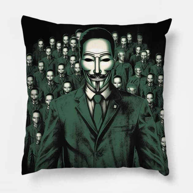 We Are Legion Pillow by TooplesArt