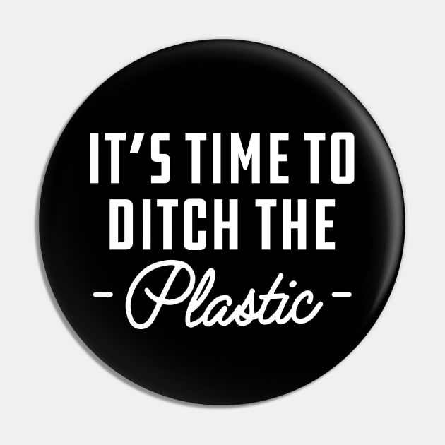 Save Ocean - It's time to ditch the plastic Pin by KC Happy Shop