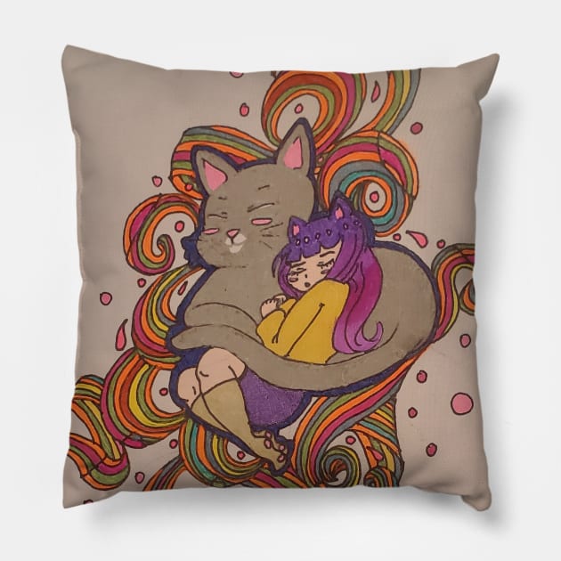 Kitty Love Pillow by Midjoyfaith05