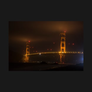 Fog over the Golden Gate Bridge San Francisco CA T-Shirt