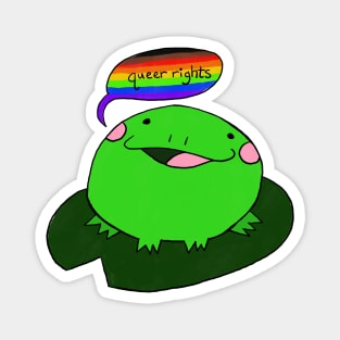 Froggy says queer rights Magnet