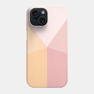 Peach and rose Triangle Phone Case