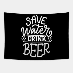 Save Water Drink Beer Tapestry