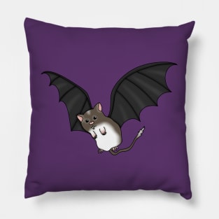 Vampire bat gerbil (cute brown gerbil Halloween costume) Pillow