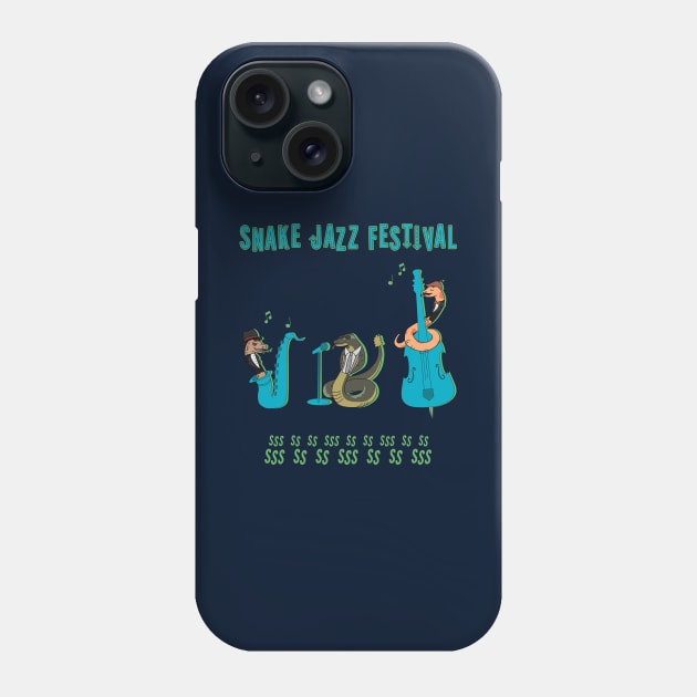 Snake Jazz Festival Phone Case by kayability