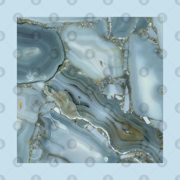 Blue Grey Marble Pattern by Unique Treats Designs