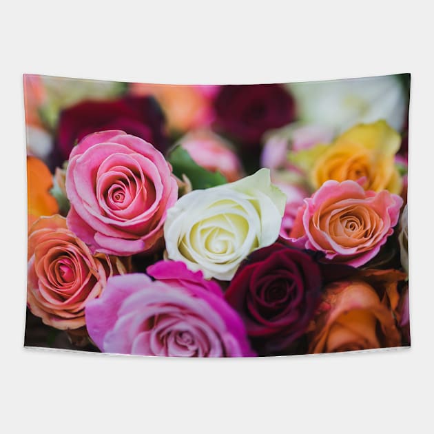 Beautiful Roses Tapestry by NewburyBoutique