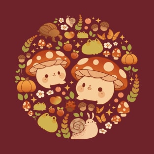 Mushroom and frog fall T-Shirt
