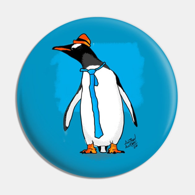 Mr. Penguin Pin by Alison Andrei