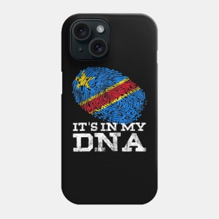 It's In My DNA Congolese Gifts African Tee DRC DR Congo Flag Phone Case