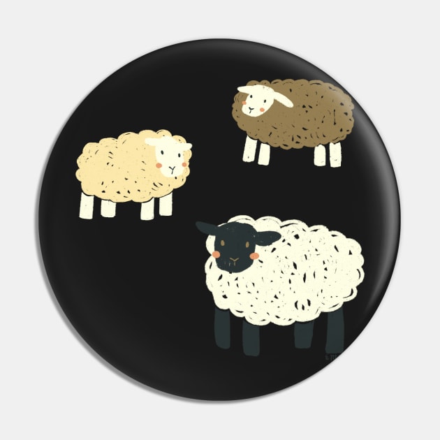 Sheep Pals Pin by waddleworks