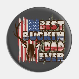 Best Bucking Dad Pin