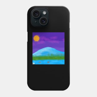 mountain night view Phone Case