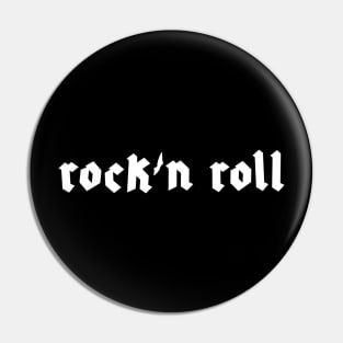 simple rock logo Pin