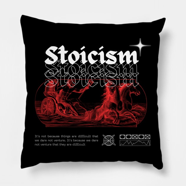 Aesthetic Stoicism Shirt Pillow by Epictetus