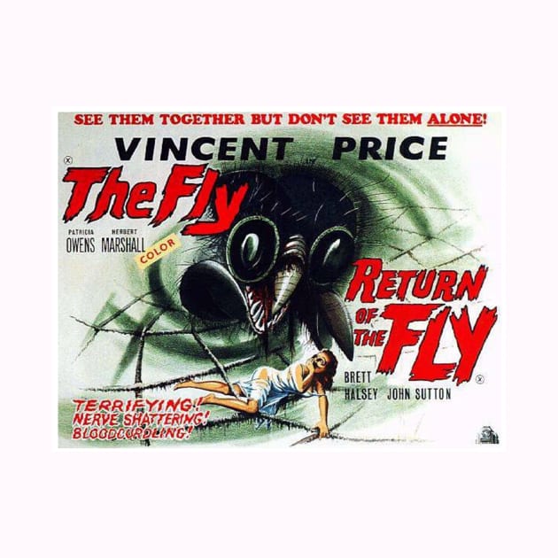 Classic Sci-Fi Lobby Card - The Fly & Return of The Fly by Starbase79