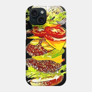 Flying Hamburger Phone Case