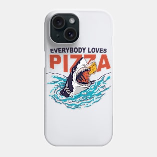 Everybody Loves Pizza | Shark Eating Last Slice Phone Case