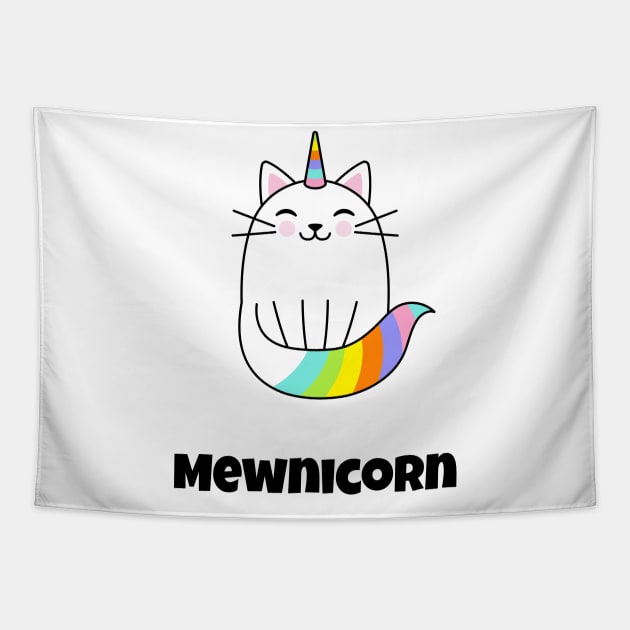 mewnicorn funny cat Tapestry by AA