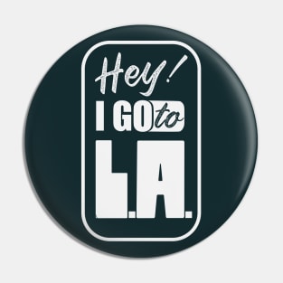 I go to Los Angeles_silver Pin