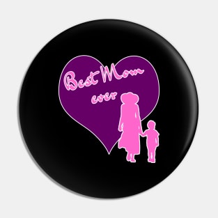 Best Mum ever walking pink Pin