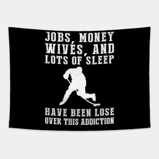 Puck Yeah! The Hilarious Hockey Addiction Tee for Enthusiasts! Tapestry