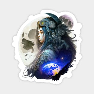 Moon Girl Warrior Magnet