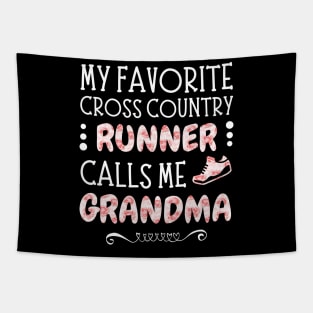 My Favorite Cross Country Runner Calls Me Grandma Tapestry