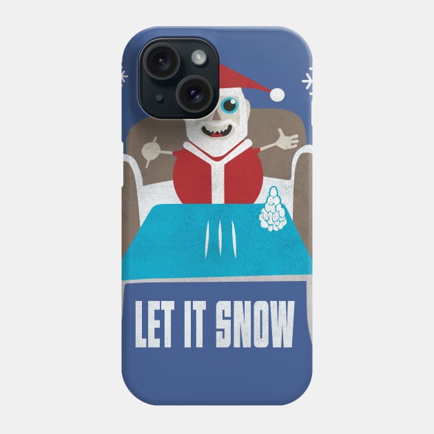 Funny Cocaine Santa let it snow Christmas sweater T-Shirt Phone Case by chuhe86