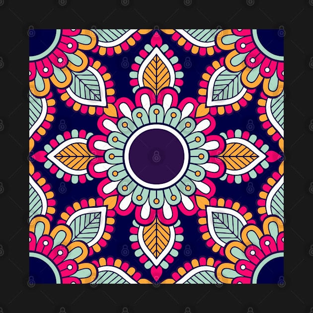 colorful mandala pattern by Eric Okore