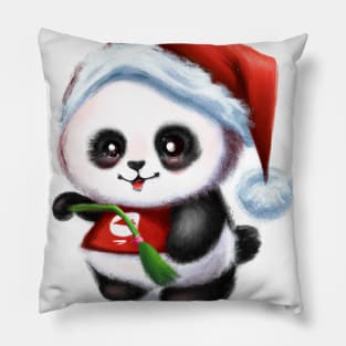 Cute Panda Drawing Pillow