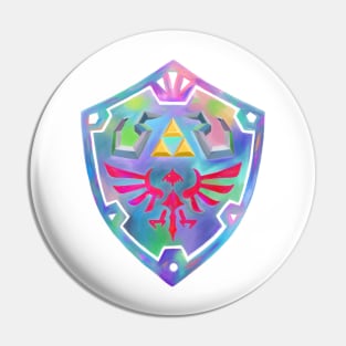 colorful shield Pin