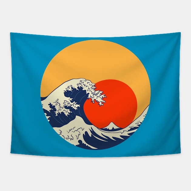 The Great Wave off Kanagawa Tapestry by impacteesstreetwear