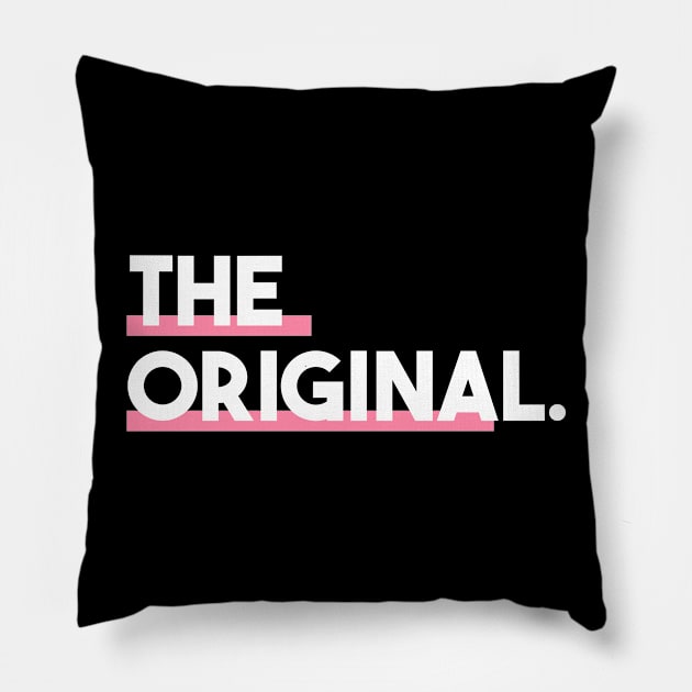 Statement The Original Minimalist Slogan Pillow by lisalizarb