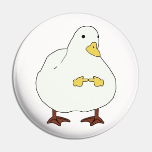 Shy duck Pin