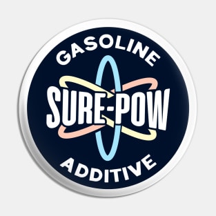 Sure-Pow Gasoline Additive (Redesigned - Dark Blue) Pin