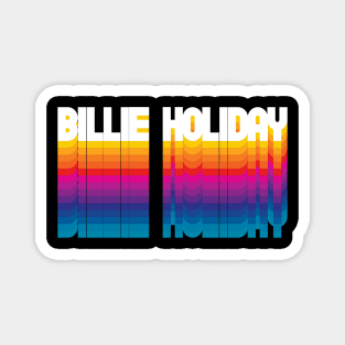 Retro Billie Proud Name Personalized Gift Rainbow Style Magnet