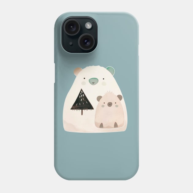 2 сartoon bears Phone Case by NATLEX