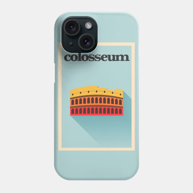 Colosseum Poster Phone Case by kursatunsal
