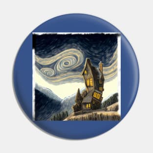 Starry Night Above The Shrieking Shack Pin