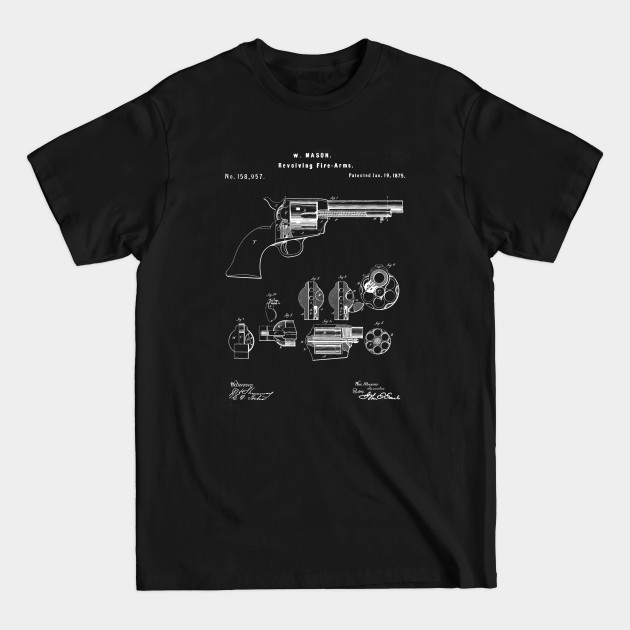 Discover Revolver Patent - Guns - T-Shirt