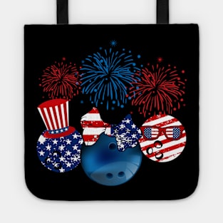 Bowling American Flag Fireworks Tote