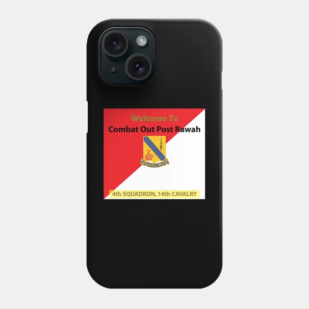 Army - 4th Squadron, 14th Cavalry Regiment - Welcome to COP Rawah X 300 Phone Case by twix123844