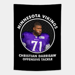 CHRISTIAN DARRISAW - OT - MINNESOTA VIKINGS Tapestry