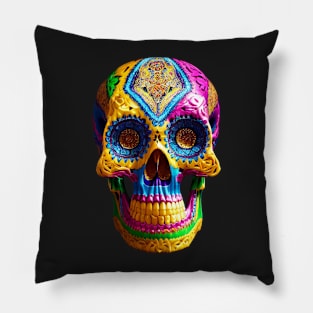 Candy Skull - day of the dead Pillow