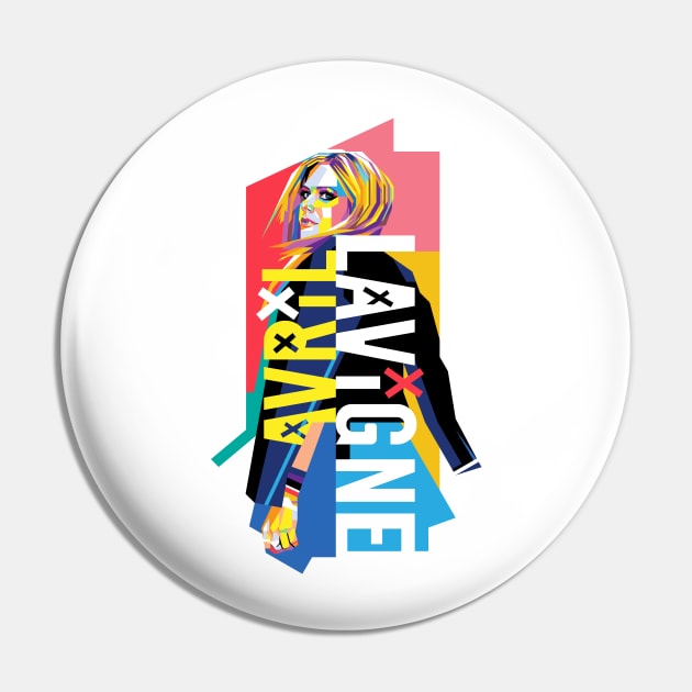 Avril Pop Art Lavigne Pin by Laksana Ardie Store